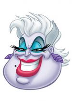 Deguisement Masque Carton Adulte Ursula La Petite Sirène 