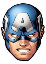 Deguisement Masque Carton Adulte Captain America 