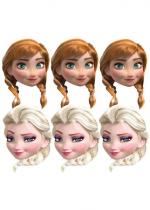 Deguisement 6 Masques Carton Adulte Elsa Reine des Neiges 