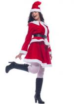 Costume Miss Santa Fancy Velours costume