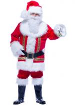 Costume Santa Claus Super Luxe Velours De Coton costume