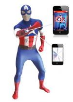 Deguisement Seconde Peau Captain America Digital 