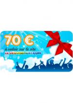Carte Cadeau Valeur 70 Euros accessoire