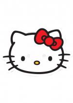 Deguisement Masque Carton Hello Kitty 