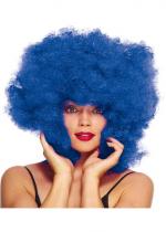 Perruque Super Afro Bleue accessoire