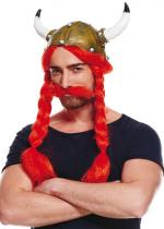 Perruque Viking Avec Moustache accessoire