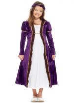 Déguisement Enfant Princesse Médiévale Violet costume