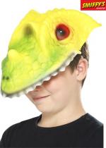 Masque Enfant Tête Crocodile Vert Et Jaune accessoire