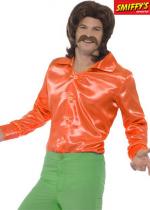 Chemise Années 60 Orange Homme costume