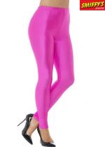 Legging Spandex Disco Années 80 Rose Fluo costume