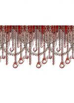 Décoration Murale Chaines Et Crochets Sanglants accessoire