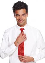 Cravate Paillettes Rouge 35 Cm accessoire