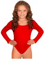 Body Enfant Manches Longues Rouge costume