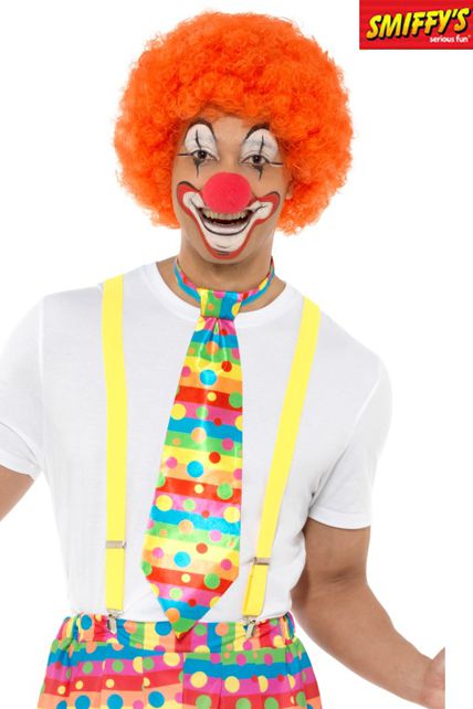 Amosfun 2pcs Cravate de Clown et Noeud Papillon Mascarade Costume Carnaval Halloween 
