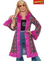 Manteau Hippie Psychédélique Années 60 Rose costume