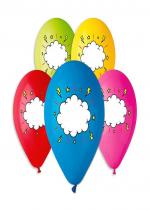 Sachet De 5 Ballons Nuage A Message accessoire