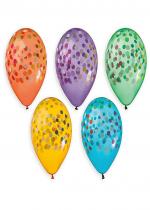 Sachet De 5 Ballons Confetti accessoire