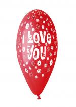 Ballon Saint Valentin I Love You accessoire