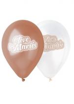 Sachet 10 Ballons Blanc Rose Gold Vive Les Mariés accessoire
