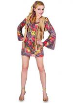 Déguisement Hippie Marron Femme costume