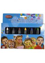 Set 6 Crayons Maquillage Carnaval Rétractables accessoire