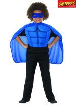Set Super Héros Pour Enfant Bleu costume
