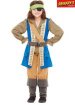 Déguisement Enfant De Capitaine Pirate Bleu costume