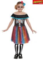 Déguisement Enfant Jour Des Morts Fluo Multi costume