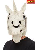 Masque De Crâne De Licorne En Latex Blanc accessoire