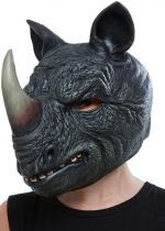 Masque Complet De Rhinocéros En Latex Gris accessoire