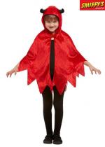 Cape Enfant Diable Rouge Avec Capuche accessoire