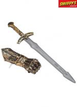 Set Médiéval Avec Épée Et Gantelet accessoire