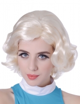 Deguisement Perruque blonde Marilyn femme 
