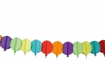 Deguisement Guirlande ballons en papier 4 m Guirlandes et Bannières