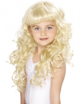 Deguisement Perruque blonde de princesse fille Pour Enfants