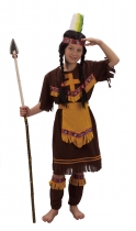 Deguisement Déguisement indienne marron et jaune fille Cowboy, Indien, Pirate