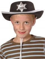 Deguisement Chapeau cowboy noir enfant Chapeaux Enfants 