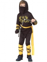Deguisement Déguisement ninja noir et jaune garçon Garçons