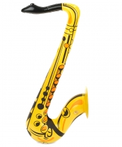 Deguisement Saxophone gonflable jaune adulte Musique, Son, Lumière