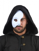 Deguisement Demi-masque blanc en plastique adulte Masques Adultes