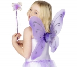Kit papillon violet fille accessoire