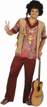 Deguisement Déguisement hippie motif rouge homme Homme