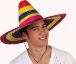 Sombrero multicolore adulte 50 cm accessoire