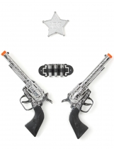 Deguisement Set de 2 pistolets en plastique enfant Armes