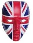 Masque Angleterre accessoire