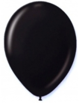 24 Ballons noirs 25 cm accessoire