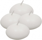 4 Bougies flottantes blanches 4,5 cm accessoire