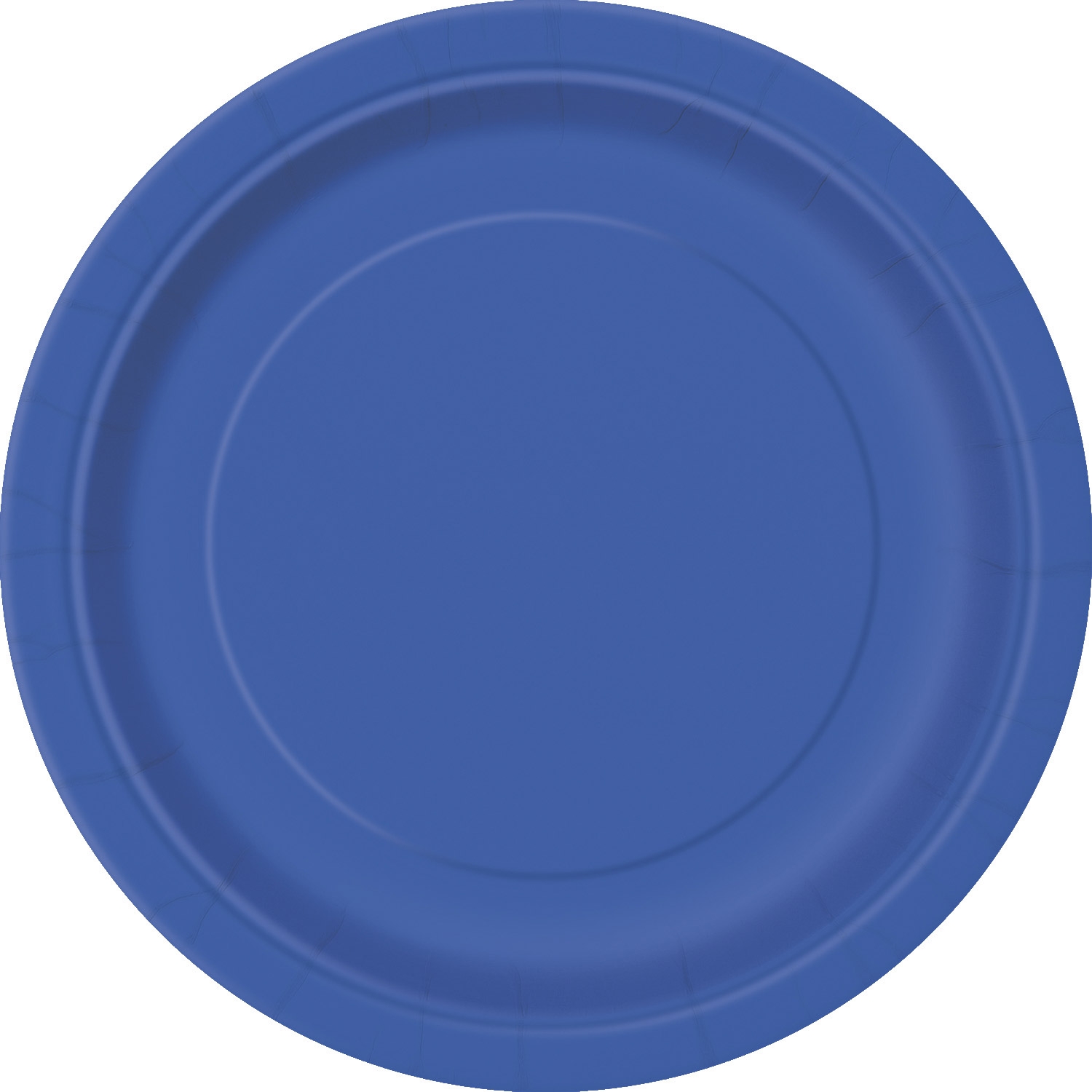 16 Grandes assiettes en carton bleues 23 cm accessoire