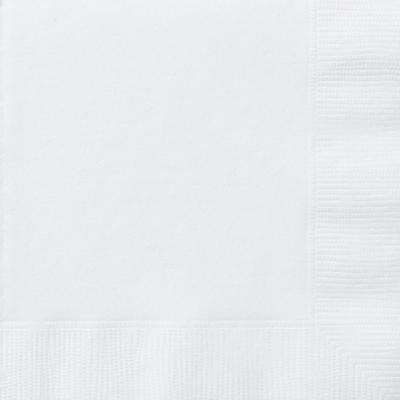 20 Serviettes en papier blanches 33 x 33 cm accessoire