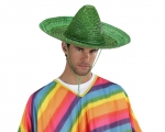 Deguisement Sombrero mexicain vert adulte CowBoy, Sombrero, Paille